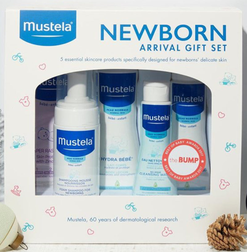 Mustela Newborn Arrival Gift Set - Baby Skincare & Bath Time Essentials -  Natural & Plant Based - 5 Items Set in Saudi Arabia