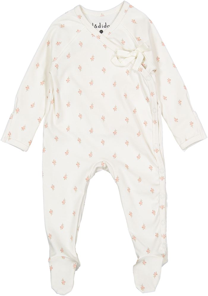 Baby Girl Footie | Forget-Me-Not | Pink | Ladida