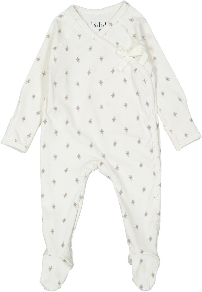 Baby Boy Footie | Forget-Me-Not | Blue | Ladida