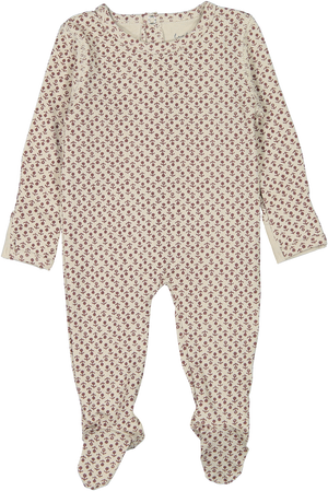 Baby Girl Footie + Hat | Quinn | Rosewood | Lovely Littles| AW24