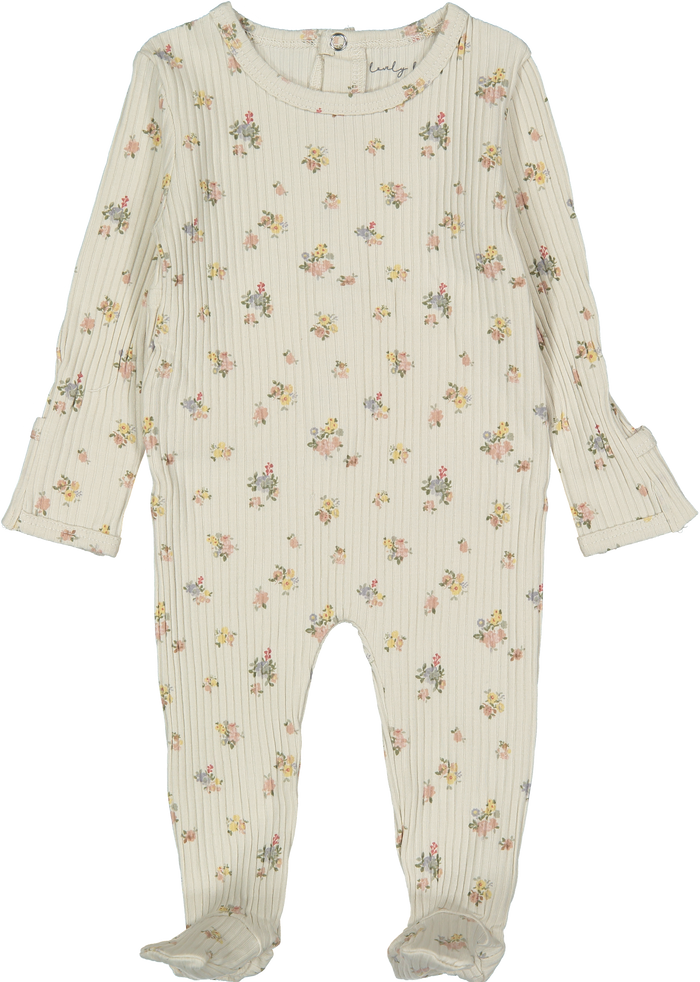 Baby Girl Footie + Hat | Cottage | Lovely Littles ss25