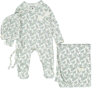 Baby Boy Layette Set | Slate Cherry Blossom | Ladida