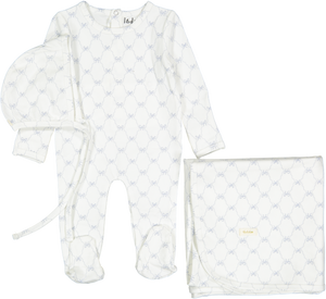 Baby Boy Layette Set | Blue Bow | Ladida