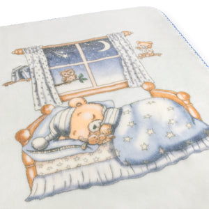 Baby Boy Blanket | Twinkle Twinkle Lil Bear | Blueberry Biscuit | Lil Teddy