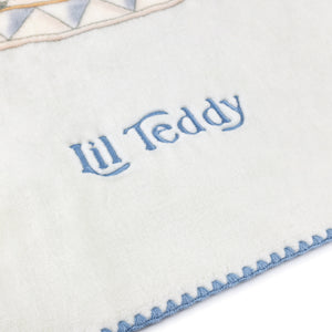 Baby Boy Blanket | Teddy's Merry Go Snuggle | Blueberry Biscuit | Lil Teddy