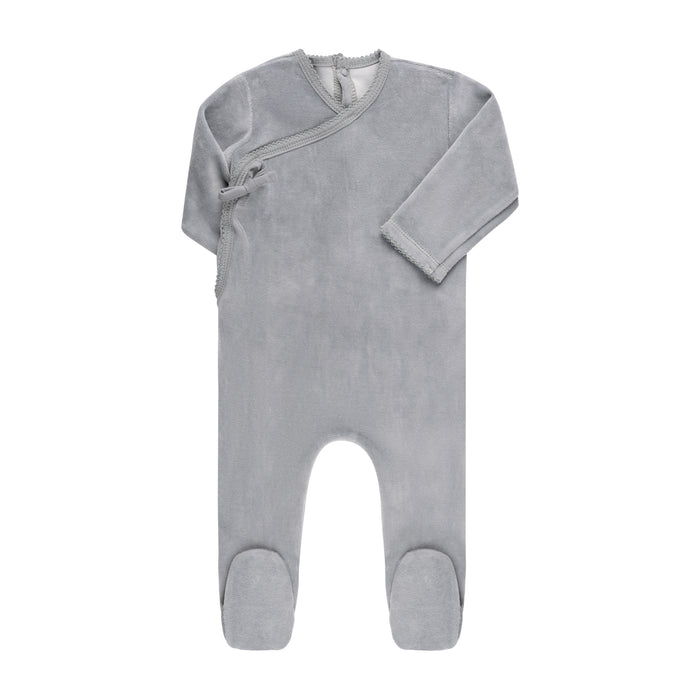 Baby Boy Layette Set | Velour Kimono | Blue | Ely's & Co. | AW23