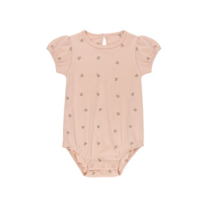 Baby Girl Romper | Embroidered Collection | Pink Tulip | Ely's & Co | SS25