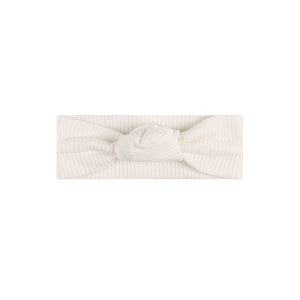 Baby Girl Footie + Headband | Embroidered Collar Collection | Ivory Heather | Ely's & Co | SS25