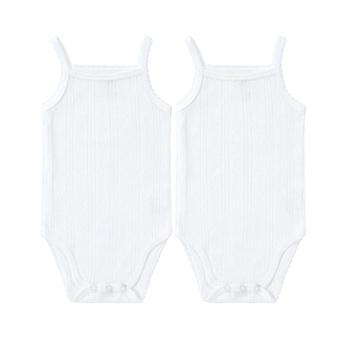 Spaghetti Strap Bodysuit - Undershirt | Pointelle | Boy 2 Pak | Petit Clair