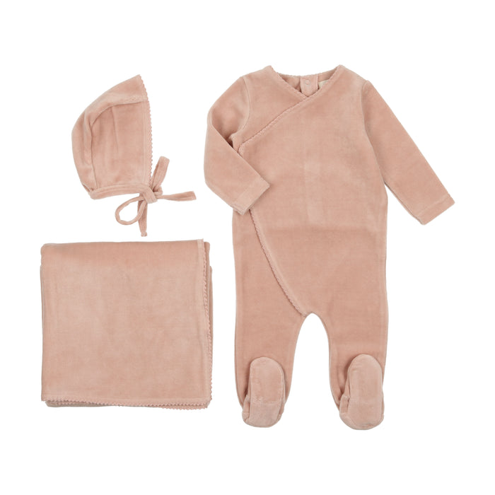 Baby Girl Layette Set | Pico Edge | Velour | Old Rose | Mema | AW23