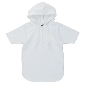 Baby Boy Swim Terry Cover Up | White | Noggi