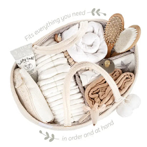 Cotton Rope Diaper Caddy | Beige | Fephas