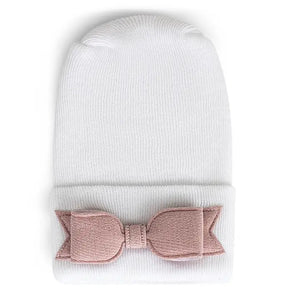 Baby Hospital Hat | Adora | Linen Rose Bow