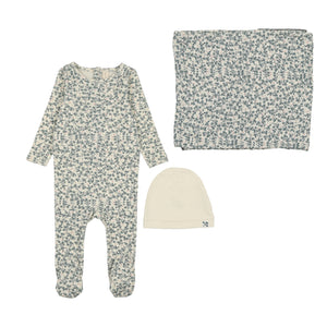 Baby Boy Layette Set | All Over Floral | Slate | Lil Legs | SS25