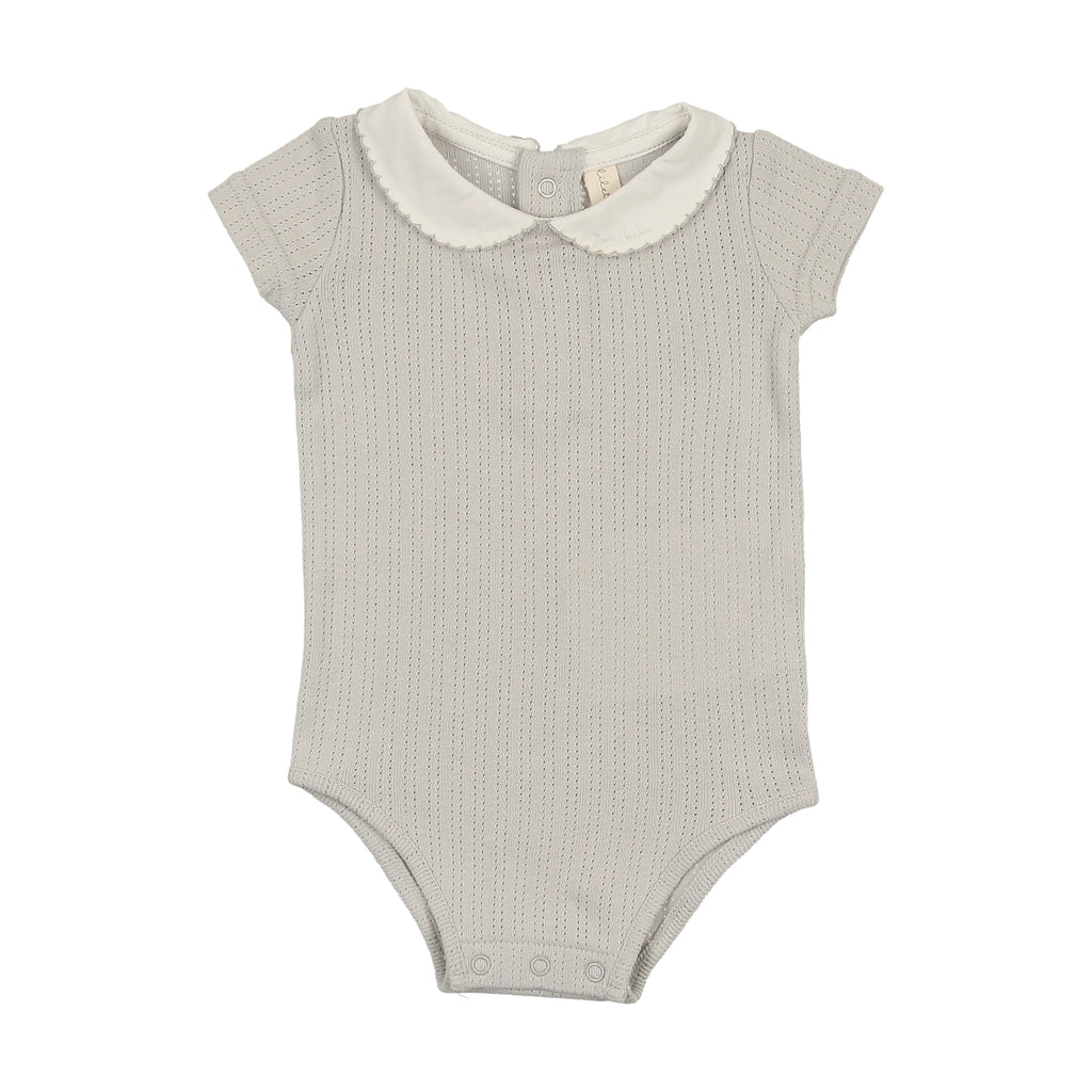 Baby Boy Onesie | Edged Collar | Light Blue | Lil Legs | SS25