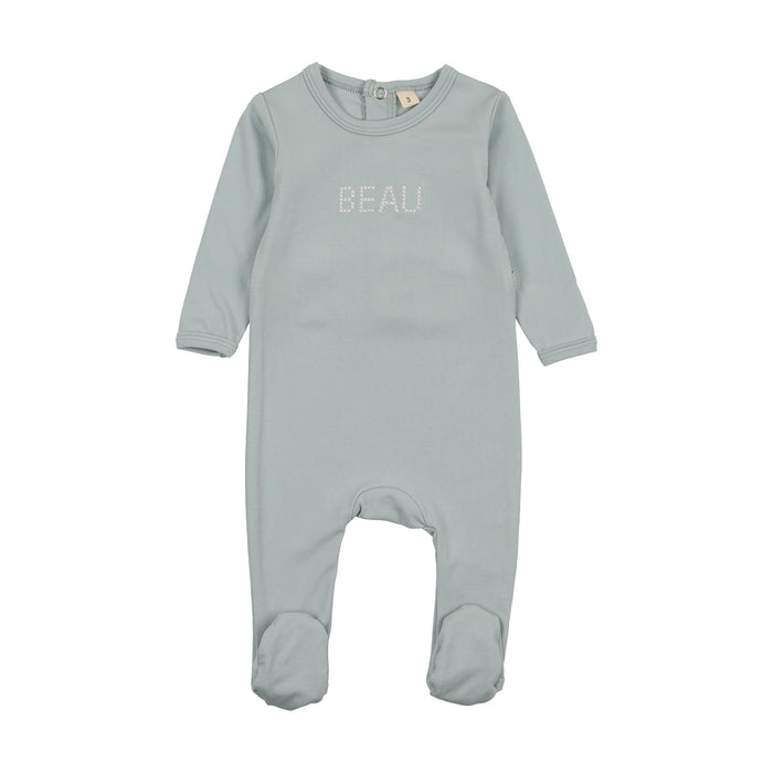 Baby Boy Layette Set | Stitched Beau | Light Blue | Bonjoy Baby | SS25