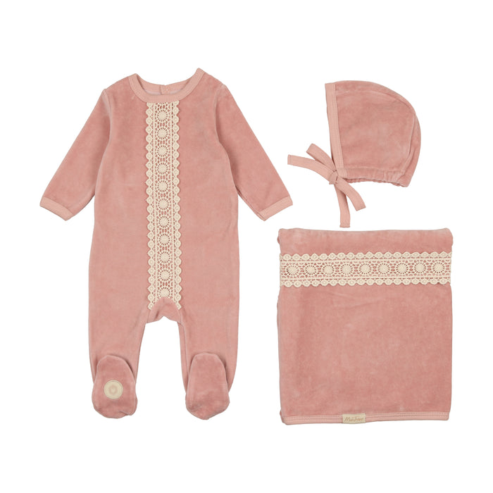 Baby Girl Layette Set | Grace of Lace | Pale Mauve | Mon Tresor | AW23