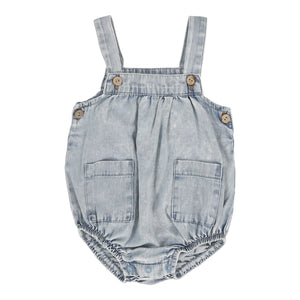 Baby Boy Romper | Blue Wash | Lil Legs | SS25