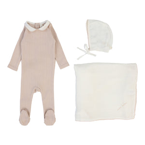 Baby Girl Layette Set | Edged Collar | Blush | Lil Legs | SS25