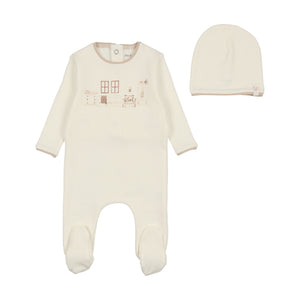 Baby Boy Layette Set | My Little Nursery | Taupe | Bee and Dee