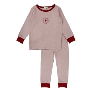 Baby Girl Lounge Set | Striped | Rosewood | Lil Legs