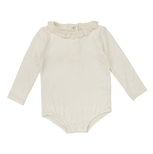 Baby Girl Onesie | Ruffle | Cream | Lil Legs