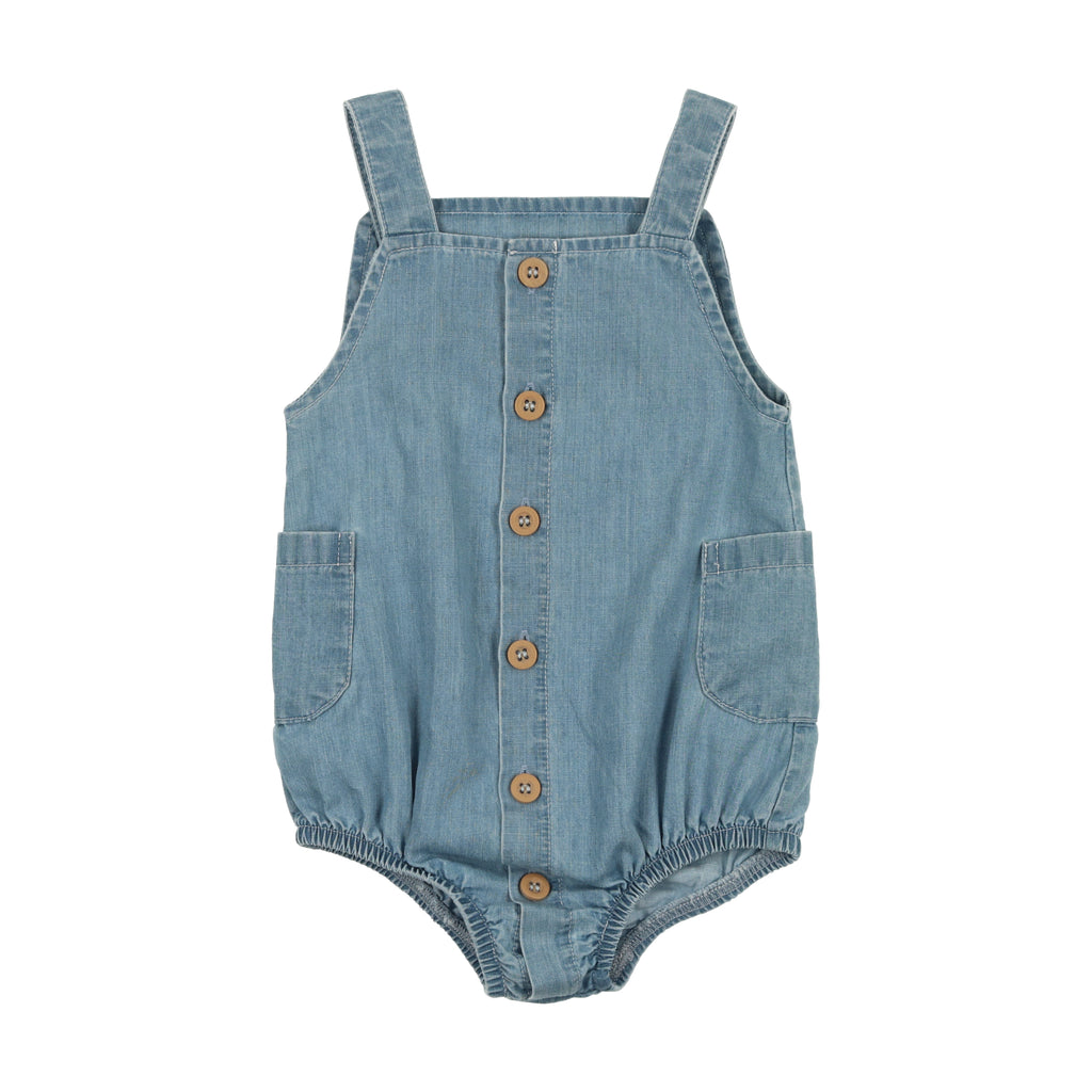 Baby Boy Romper | Summer Glory | Denim | Mon Tresor | SS25