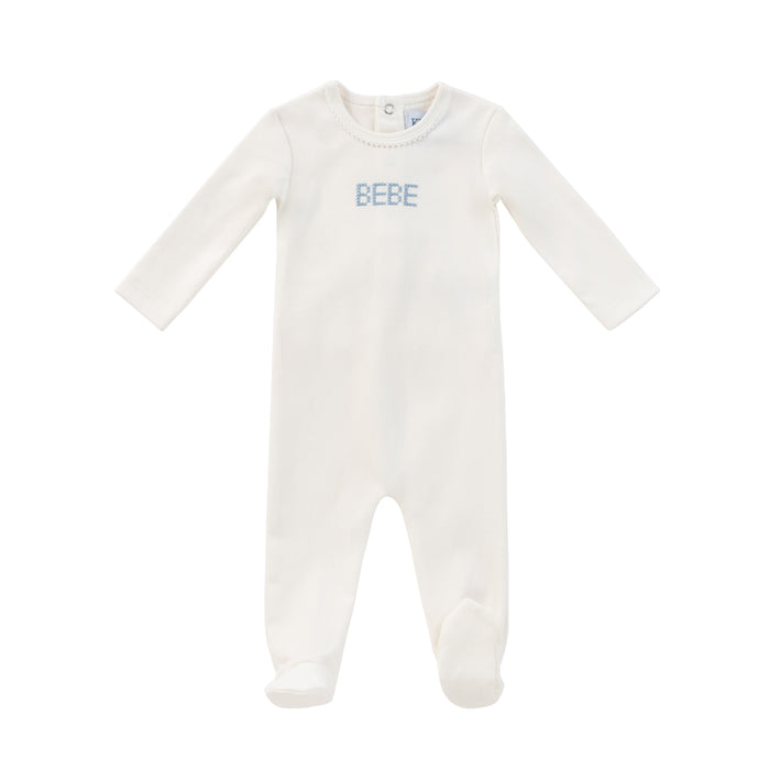 Baby Boy Footie + Hat | Bebe | Blue | Kipp