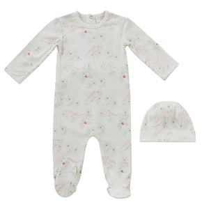 Baby Girl Footie + Hat | Nestling | Pink | Kipp Baby | SS25