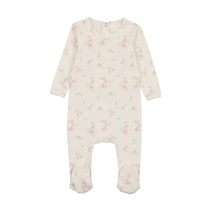 Baby Girl Footie + Hat | Tea Party | Rose | Bonjoy Baby | SS25