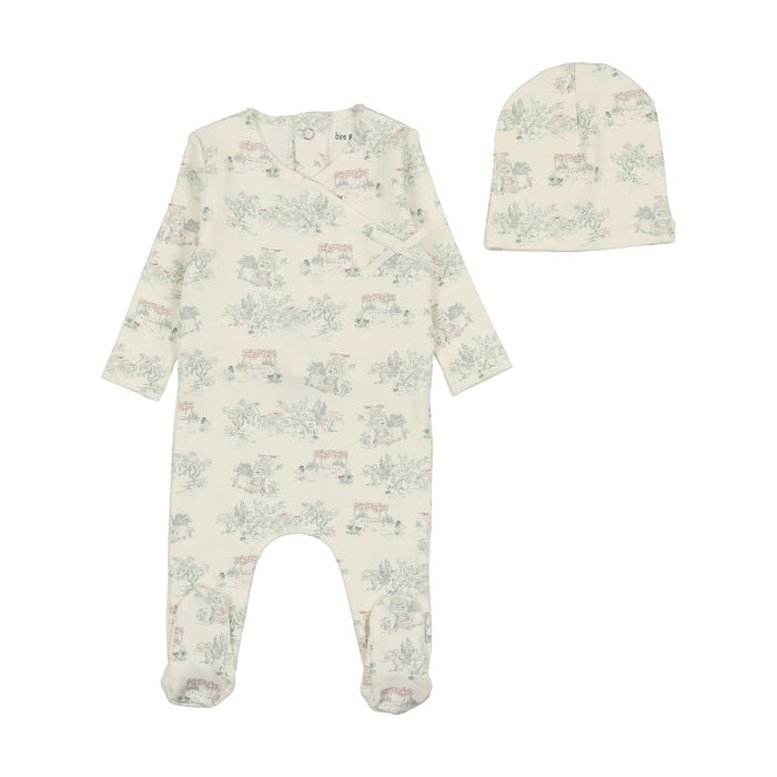 Baby Girl Layette Set | Toile Collection | Ivory Girls | Bee and Dee