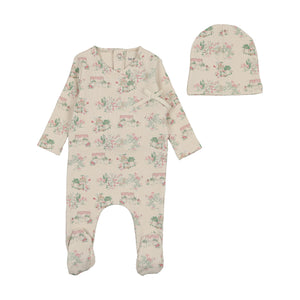 Baby Girl Layette Set | Toile Collection | Misty Rose | Bee and Dee