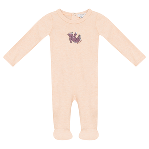 Baby Girl Footie | Bear Print | Blush Mix | Little Fragile