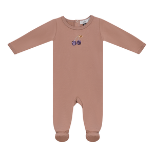 Baby Girl Footie | Fleece Cherries | Blossom | So Loved