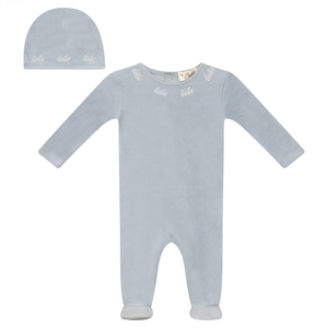 Baby Boy Layette Set | Bebe Embroidery | Blue | Bebe Bella