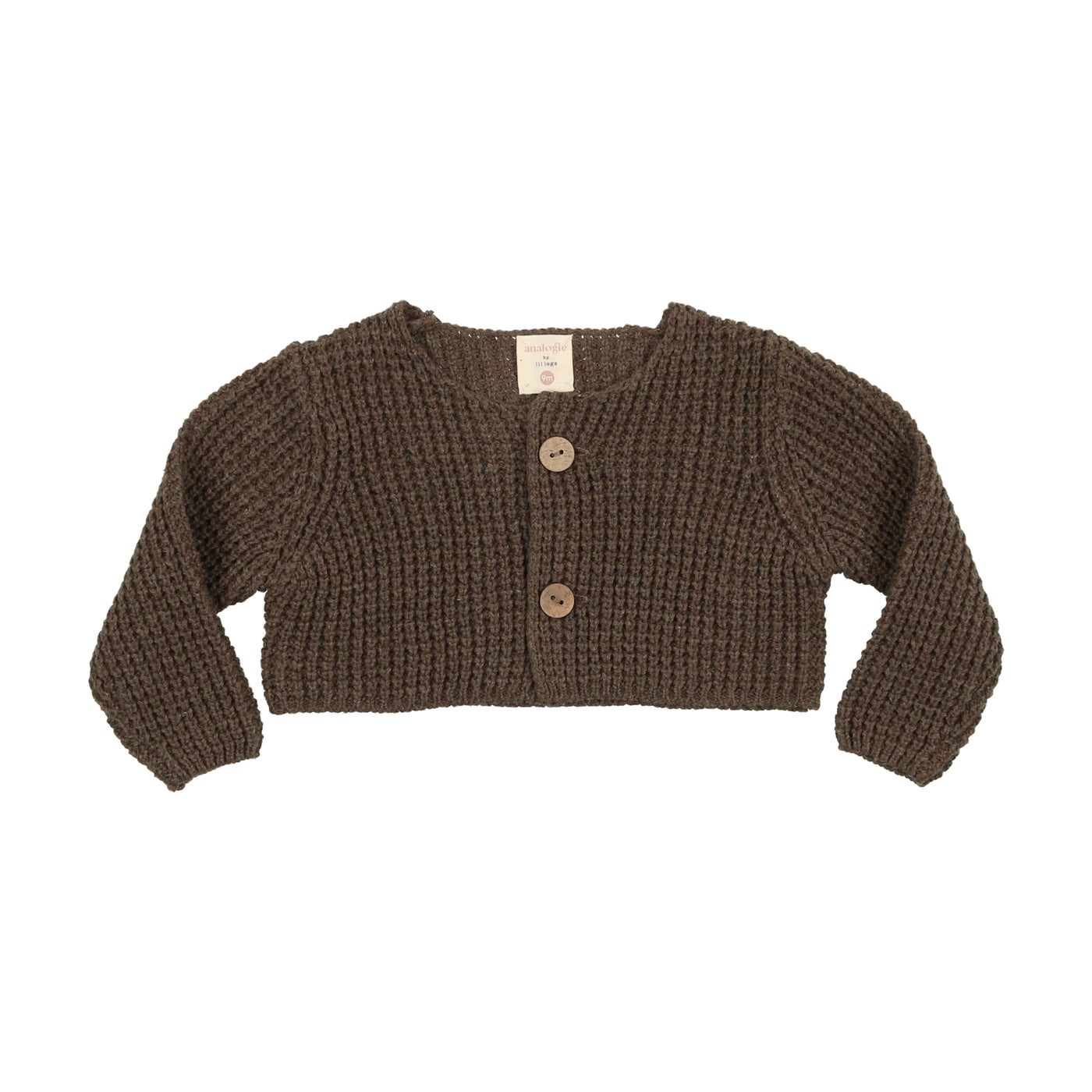 Baby Boy 2 Piece Outfit | Waffle Knit | Short Overalls | Heather Brown