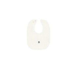 Baby Boy Bib | Organic Embroidered Cherry Pointelle | Boys Cream | Ely's & Co