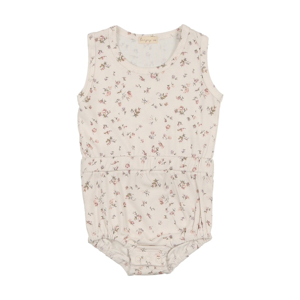 Baby Girl Romper | Scattered Floral Print | Bonjoy Baby | SS25