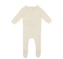 Baby Neutral Footie | Vintage Knit | Cream | Lil Legs