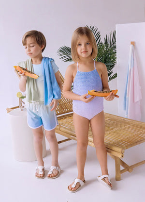 Baby Boy Swimwear | Bathing Shorts + Top | Ombre | Noggi