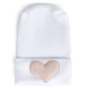 Baby Hospital Hat | Adora | Linen Petal Heart