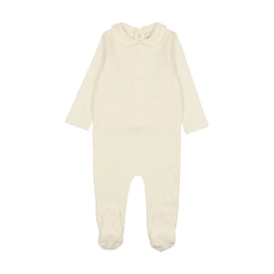 Baby Neutral Footie | Pointelle | Cream | Mema