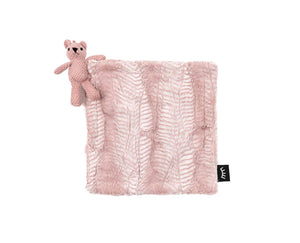 Baby Girl Lovey Blanket |Elegant Mauve Bear | Winx + Blinx