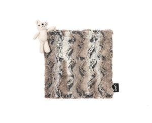 Baby Boy Lovey Blanket | Wild Rabbit Natural Bear | Winx + Blinx