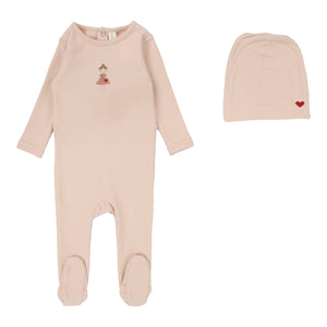 Baby Girl Footie + Hat | Doll | Pink | Lil Legs | SS25