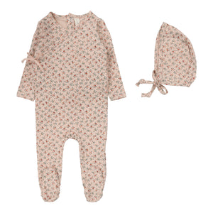 Baby Girl Footie + Hat | Bouquet Floral | Rose/Floral | Lil Legs | SS25