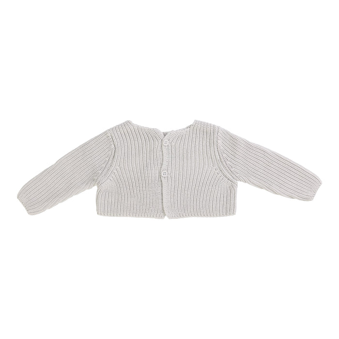 Baby Boy Shrug + Bonnet | Chunky Knit | Light Blue | Lil Legs | SS25