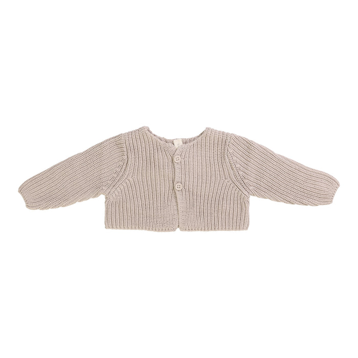 Baby Neutral Shrug + Bonnet | Chunky Knit | Oat | Lil Legs | SS25