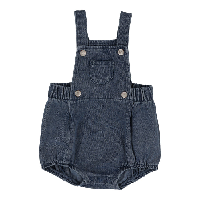 Baby Neutral Romper | Bib Romper | Dark Wash | Lil Legs | SS25