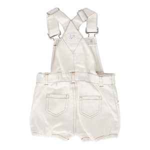 Baby Neutral Romper | Bicycle Overalls | White | Lil Legs | SS25